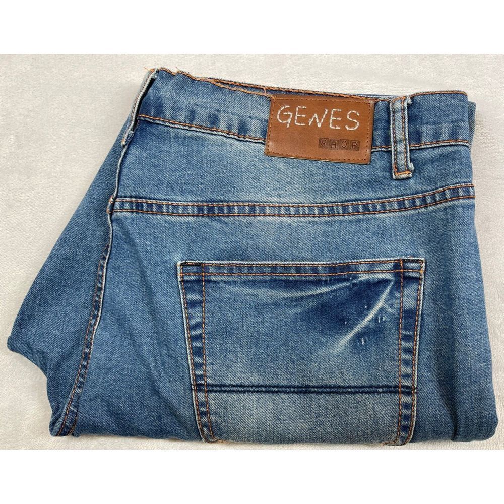 Jean Shop GENES Bowery Slim Fit Cotton‎ Blend Mens Black Jeans Sz 36/30